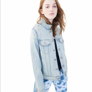 Aeropostale Light Denim Distressed Jacket NWT